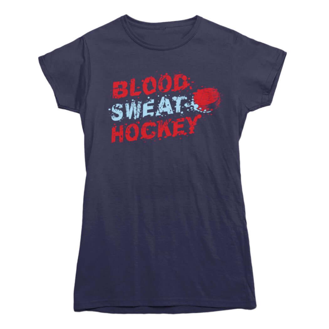 Blood Sweat and Hockey T-shirt - Rocket Factory Apparel