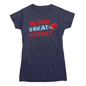 Blood Sweat and Hockey T-shirt - Rocket Factory Apparel