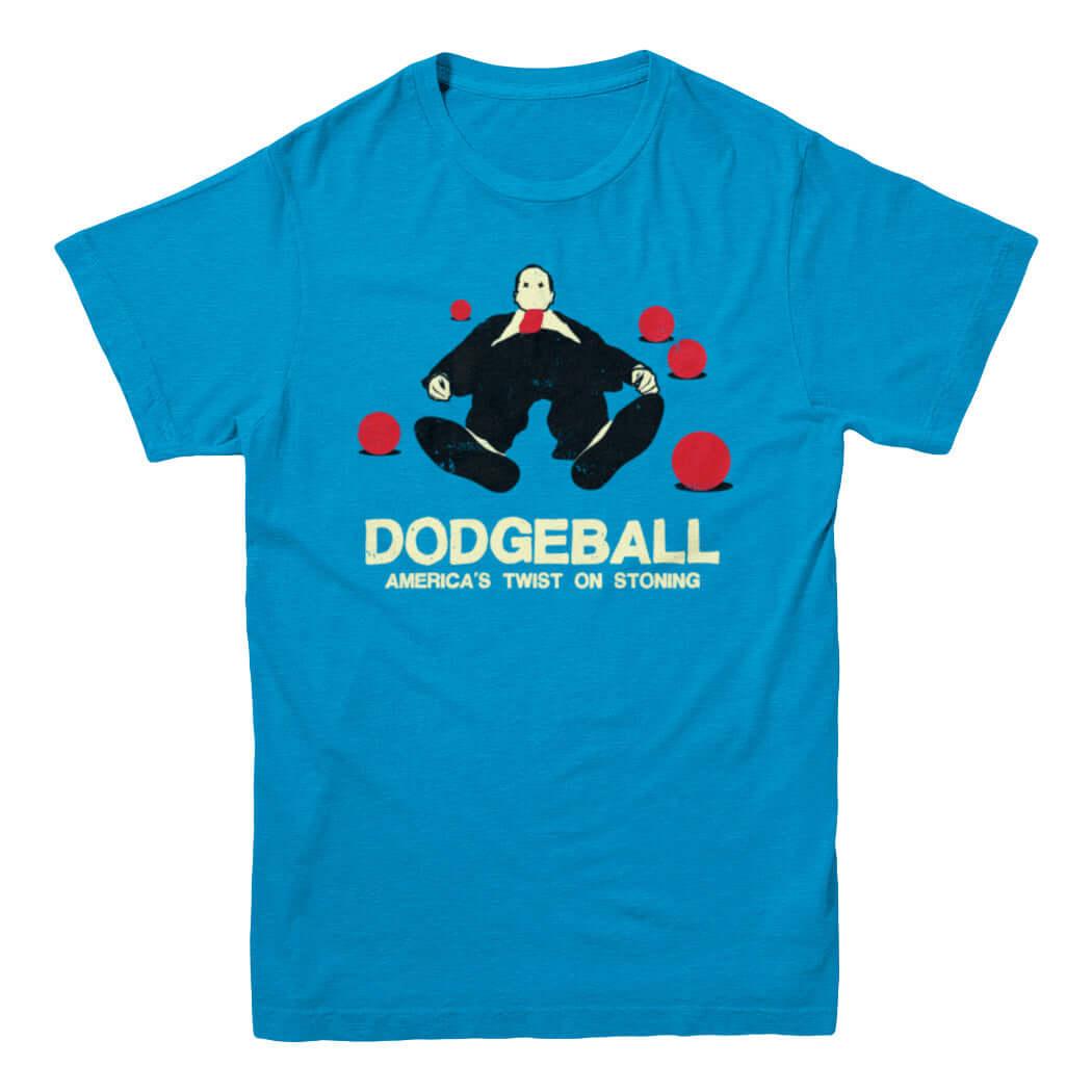 Dodgeball: America's Twist on Stoning T-shirt - Rocket Factory Apparel