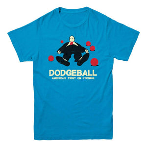 Dodgeball: America's Twist on Stoning T-shirt - Rocket Factory Apparel