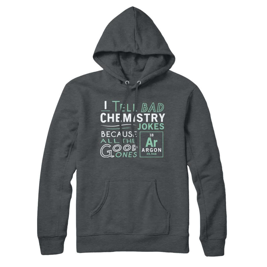 Argon Chemistry Joke Hoodie Sweatshirt - Rocket Factory Apparel