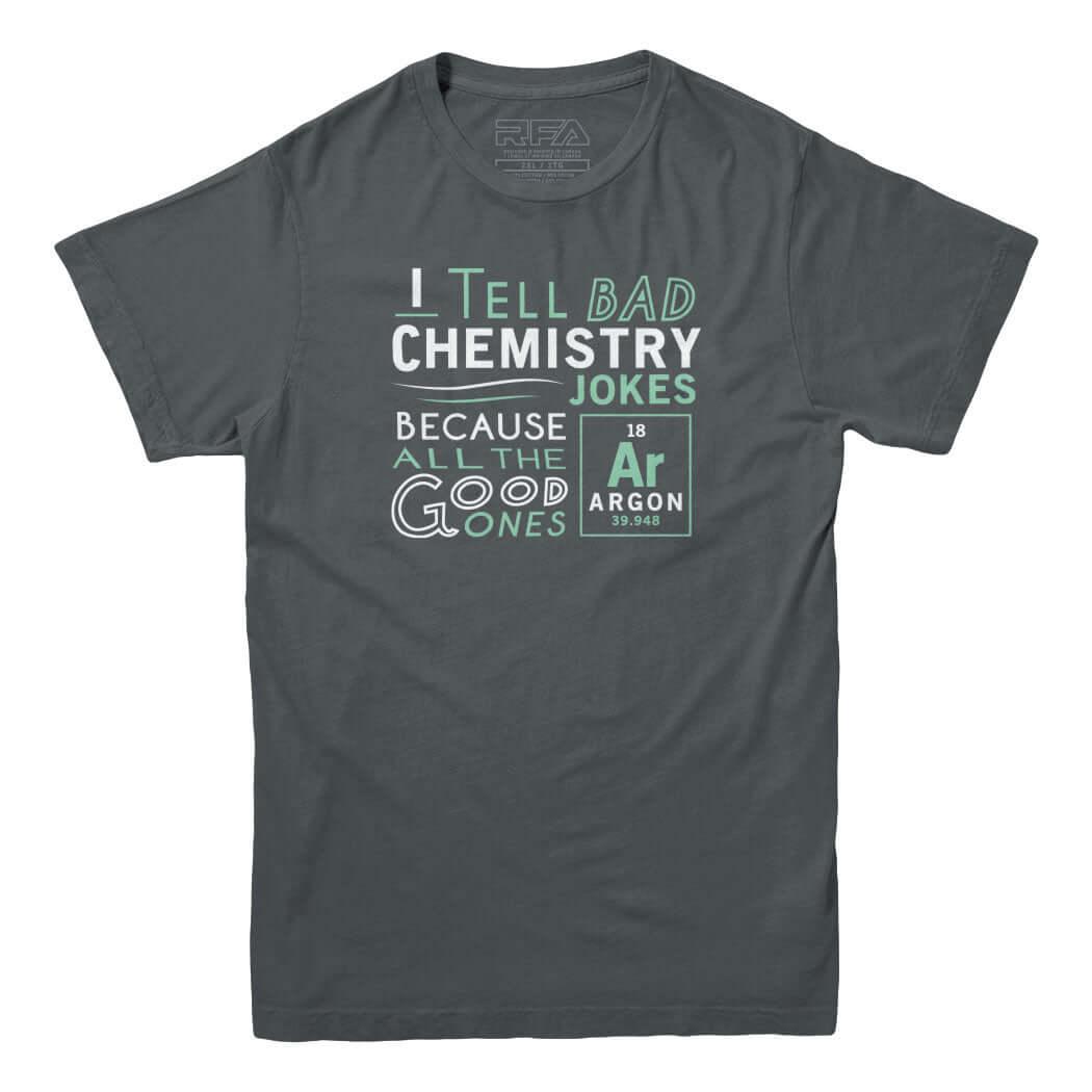 Argon Chemistry Joke T-shirt - Rocket Factory Apparel