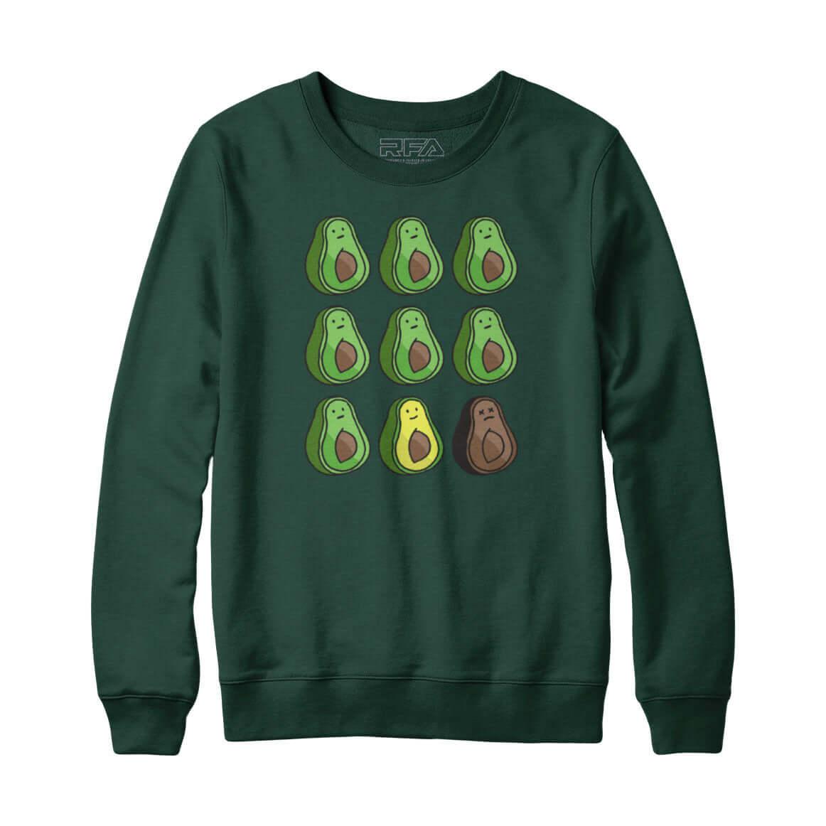 Avocado Timeline Sweatshirt Hoodie - Rocket Factory Apparel