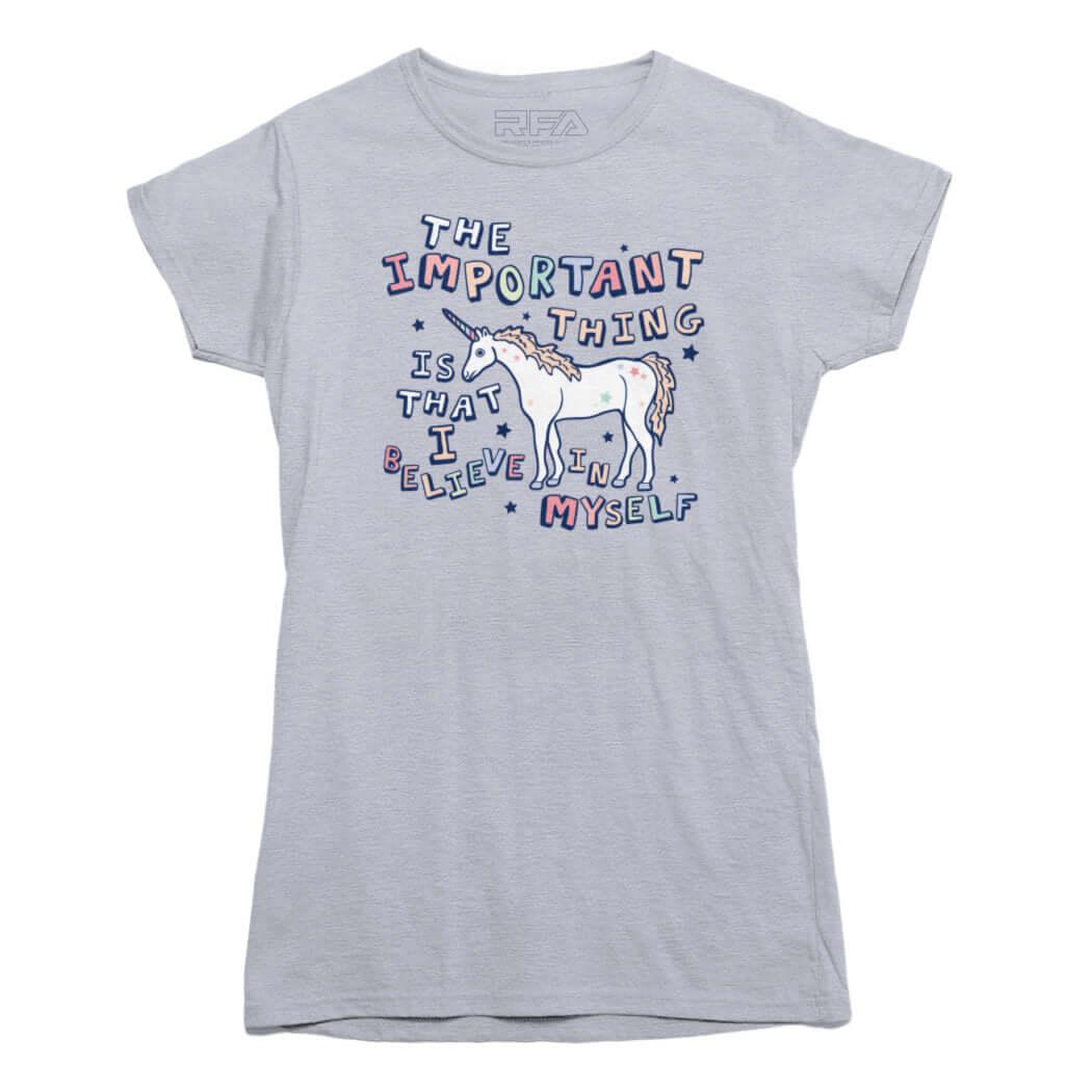 I Believe In Myself Unicorn T-shirt - Rocket Factory Apparel
