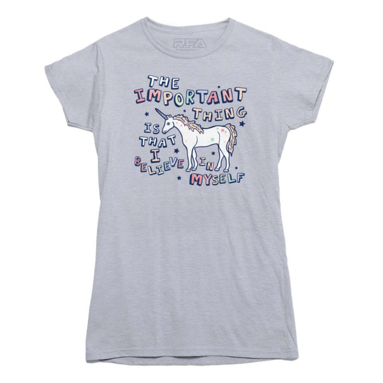 I Believe In Myself Unicorn T-shirt - Rocket Factory Apparel