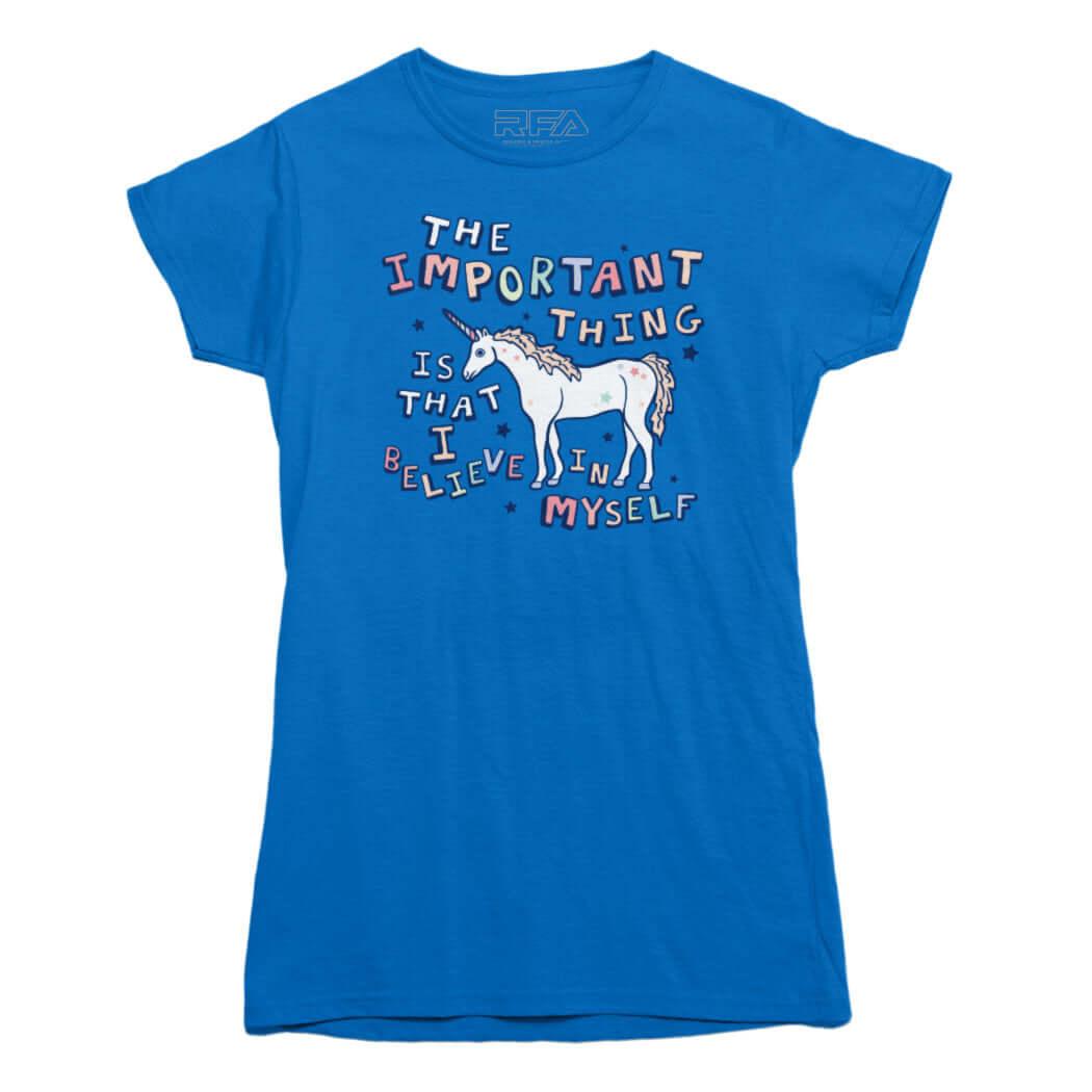 I Believe In Myself Unicorn T-shirt - Rocket Factory Apparel
