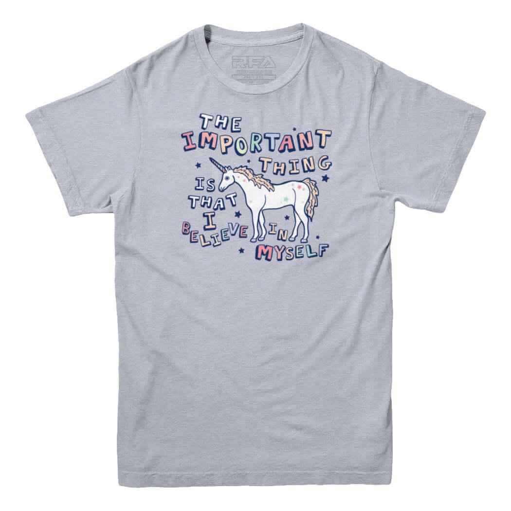 I Believe In Myself Unicorn T-shirt - Rocket Factory Apparel