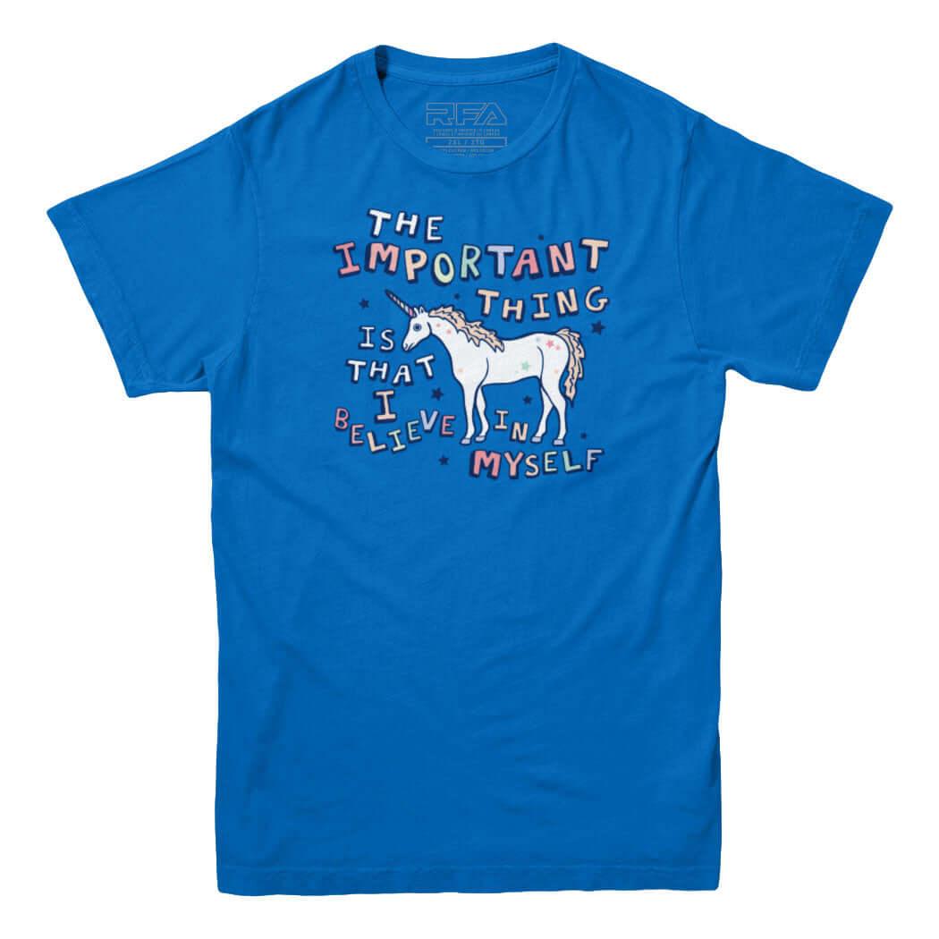 I Believe In Myself Unicorn T-shirt - Rocket Factory Apparel