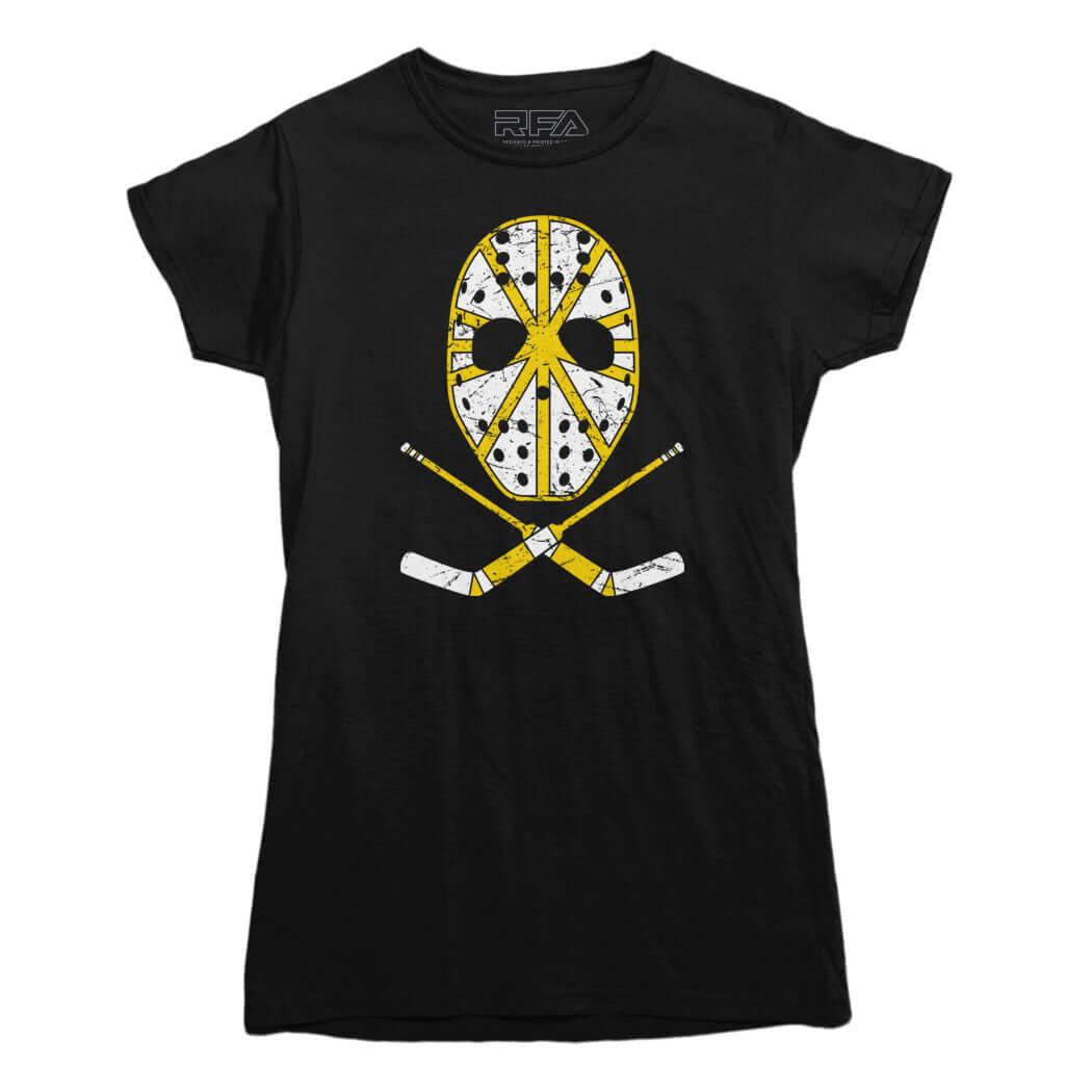 Retro Boston Hockey Goalie Mask T-shirt - Rocket Factory Apparel