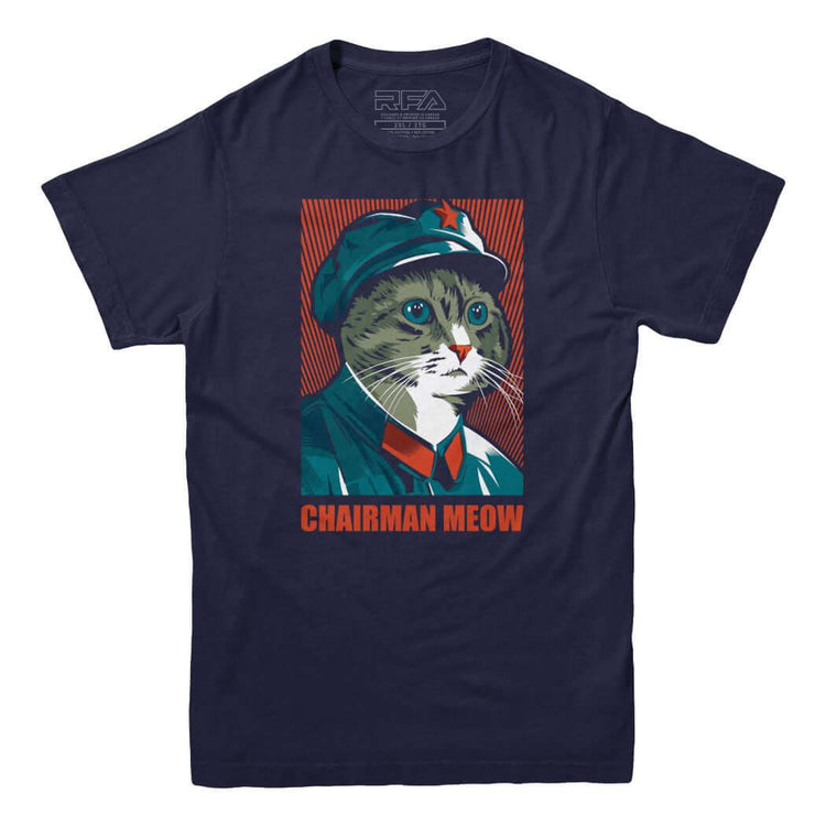 Chairman Meow T-shirt - Rocket Factory Apparel