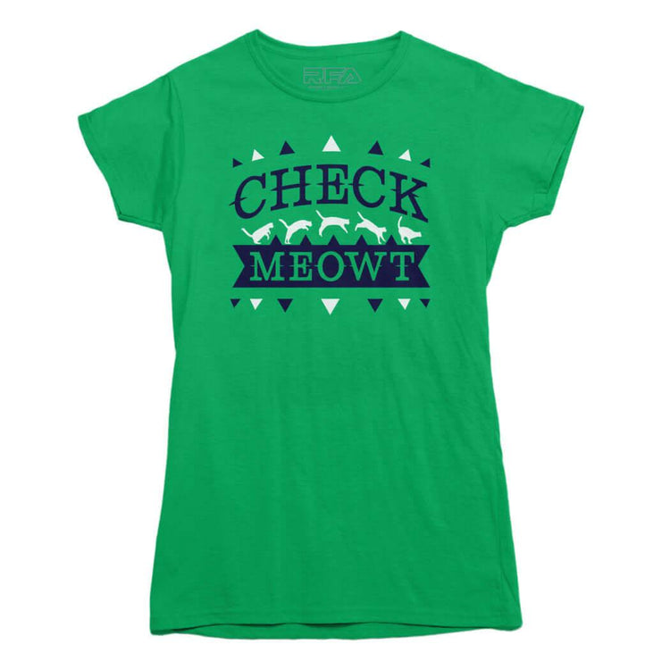 Check Meowt funny narcistic Cat T-shirt - Rocket Factory Apparel