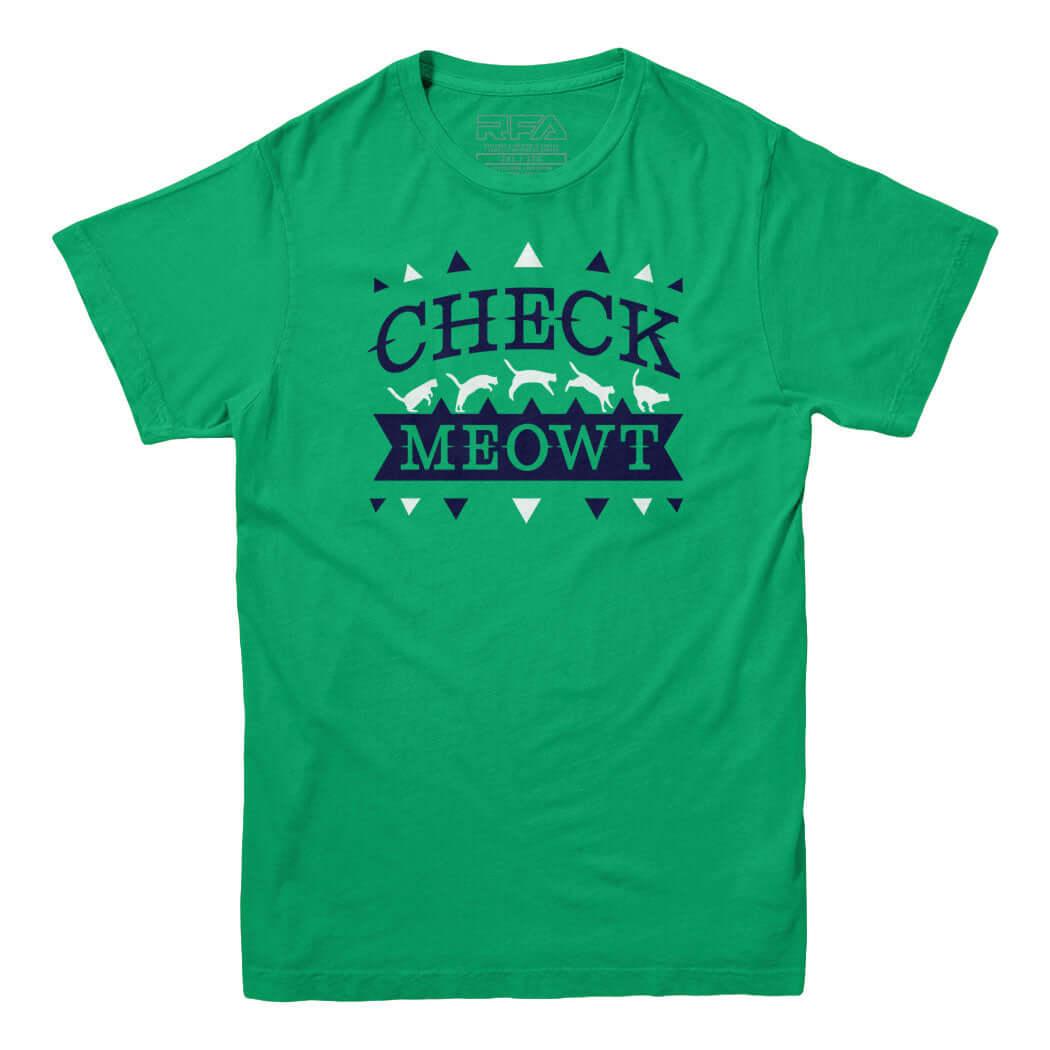Check Meowt funny narcistic Cat T-shirt - Rocket Factory Apparel