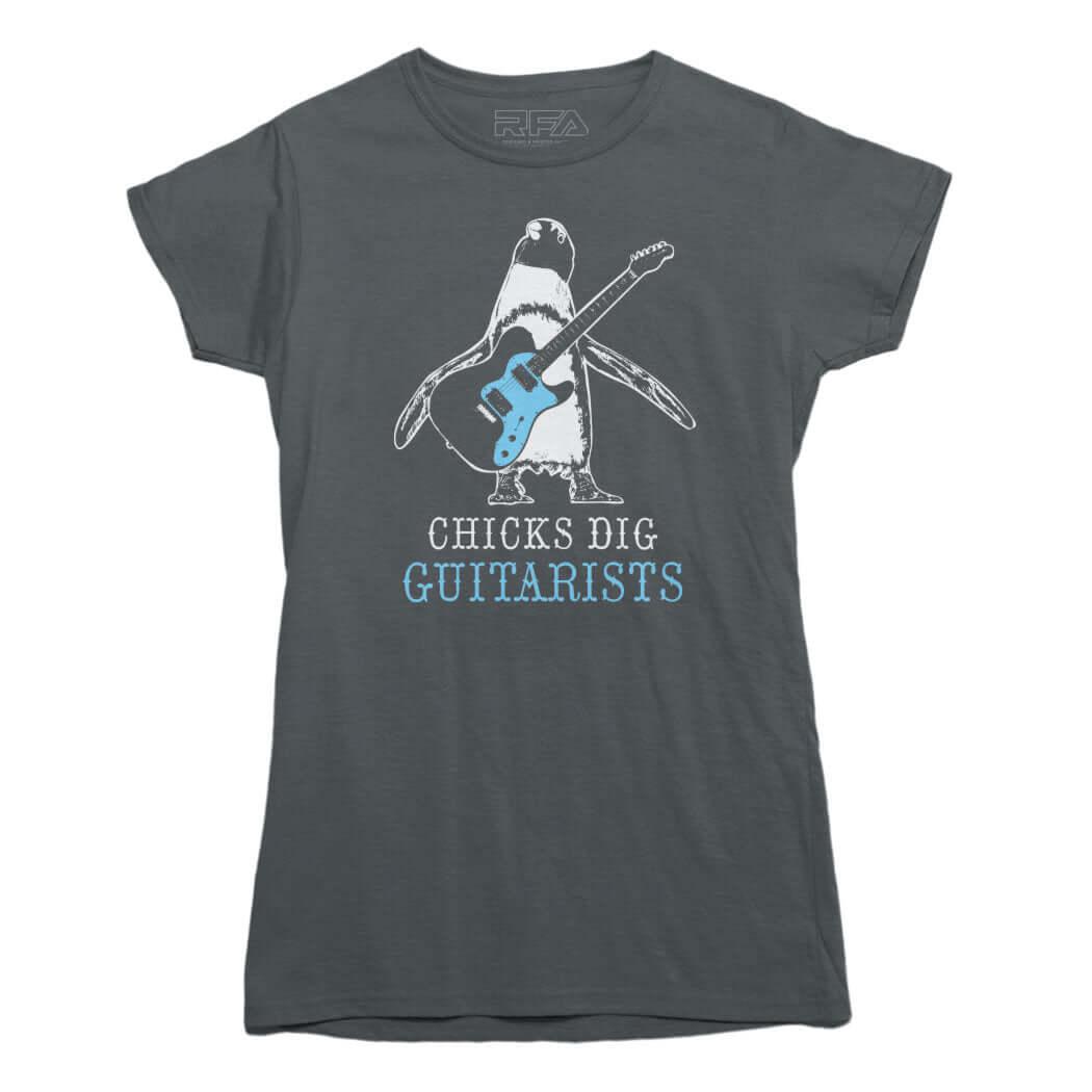 Chicks Dig Guitarists T-shirt - Rocket Factory Apparel