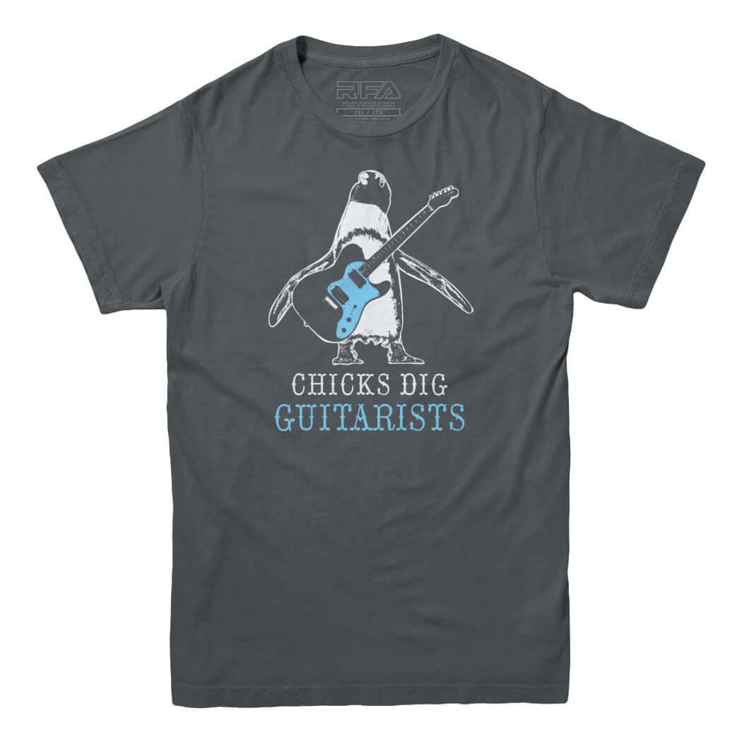 Chicks Dig Guitarists T-shirt - Rocket Factory Apparel