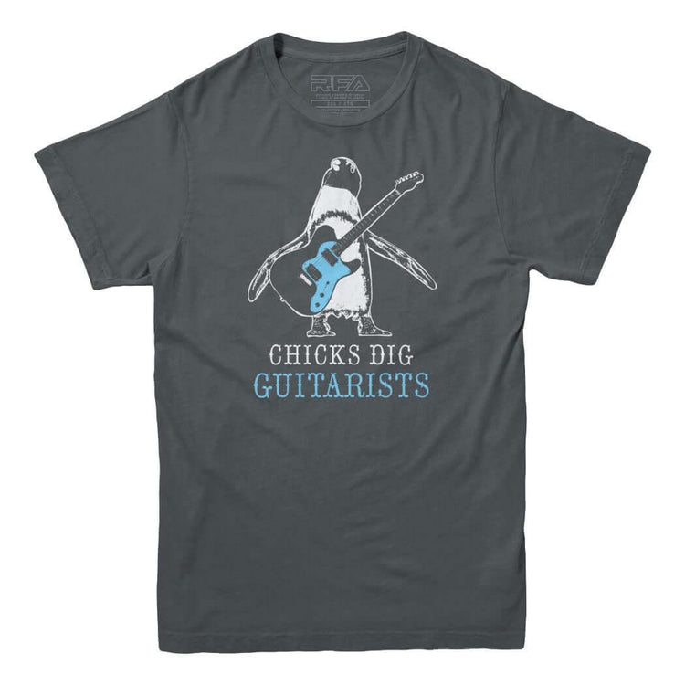 Chicks Dig Guitarists T-shirt - Rocket Factory Apparel
