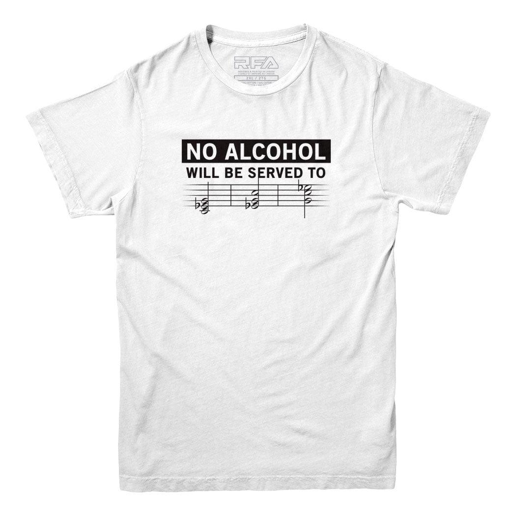 We Don't Serve Minors Music T-shirt - Rocket Factory Apparel