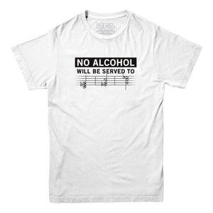 We Don't Serve Minors Music T-shirt - Rocket Factory Apparel