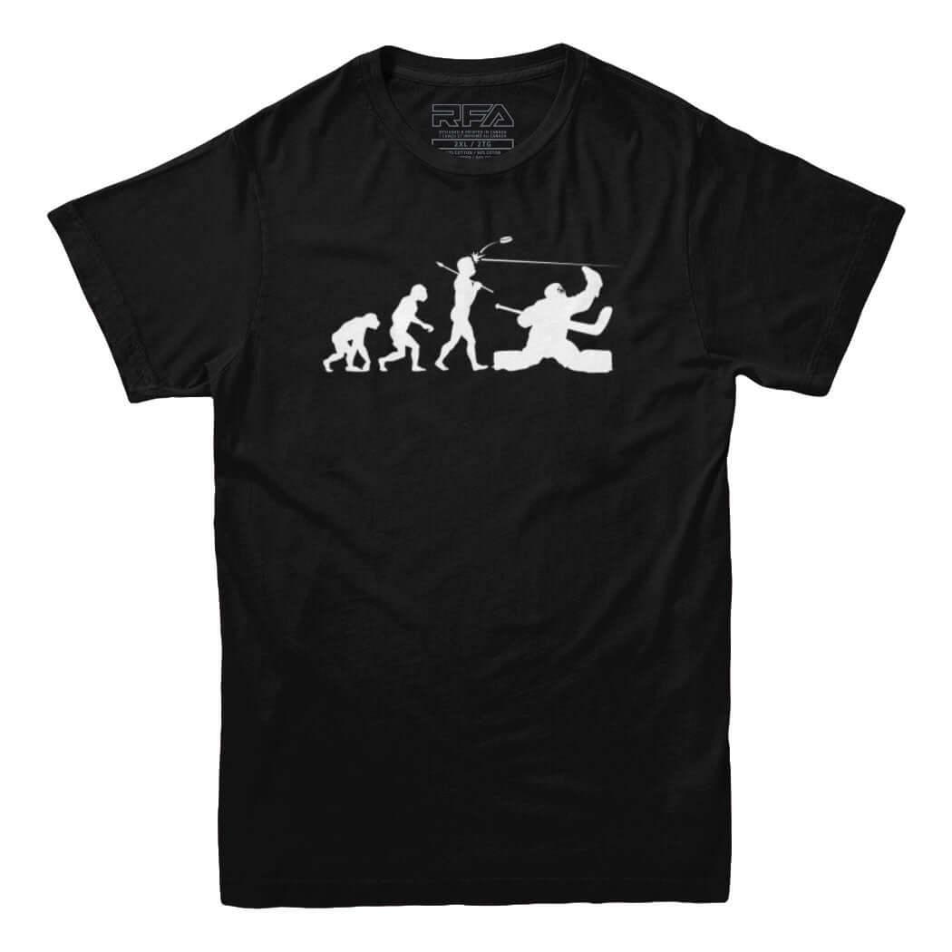 Evolution of A Hockey Goalie T-shirt - Rocket Factory Apparel