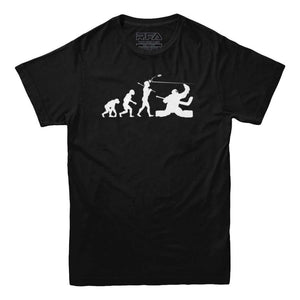 Evolution of A Hockey Goalie T-shirt - Rocket Factory Apparel