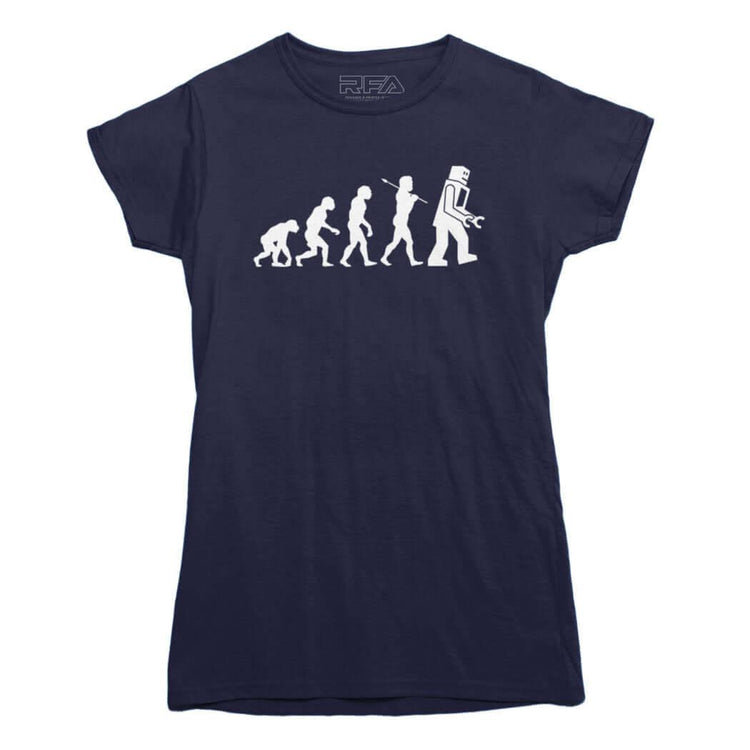 Evolution of Robots T-Shirt - Rocket Factory Apparel
