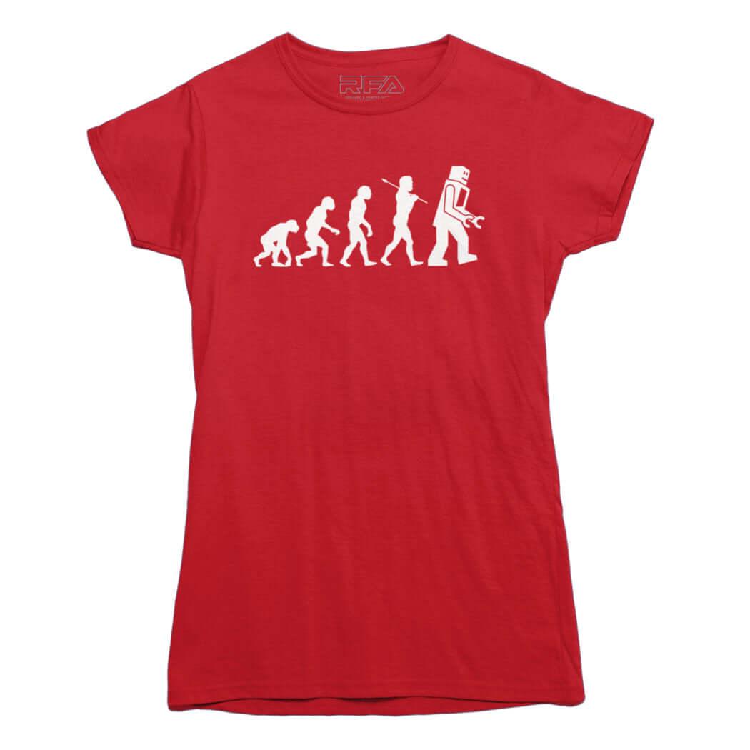 Evolution of Robots T-Shirt - Rocket Factory Apparel