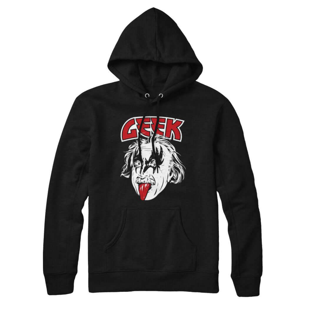 Geek Einstein Sweatshirt Hoodie - Rocket Factory Apparel