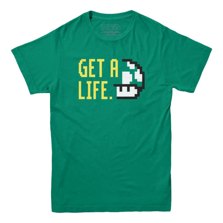 Get A Life Super Mario T-Shirt - Rocket Factory Apparel
