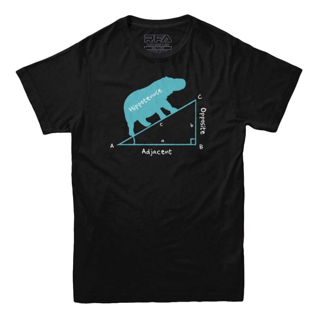 Hippotenuse Funny Math T-shirt - Rocket Factory Apparel