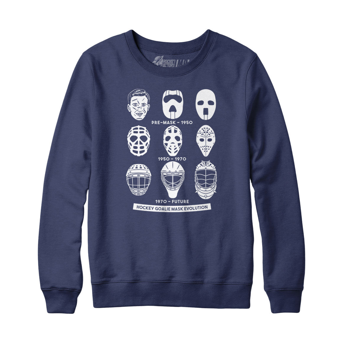 Hockey Goalie Mask Evolution Sweatshirt