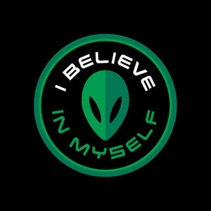I Believe in Myself Alien Black Dad Cap - Rocket Factory Apparel