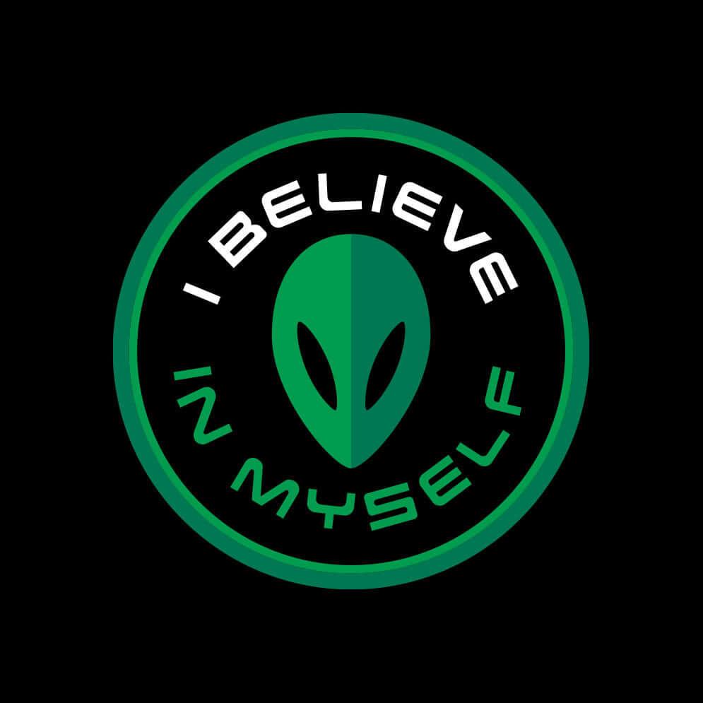 I Believe in Myself Alien Black Dad Cap - Rocket Factory Apparel