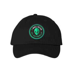 I Believe in Myself Alien Black Dad Cap - Rocket Factory Apparel