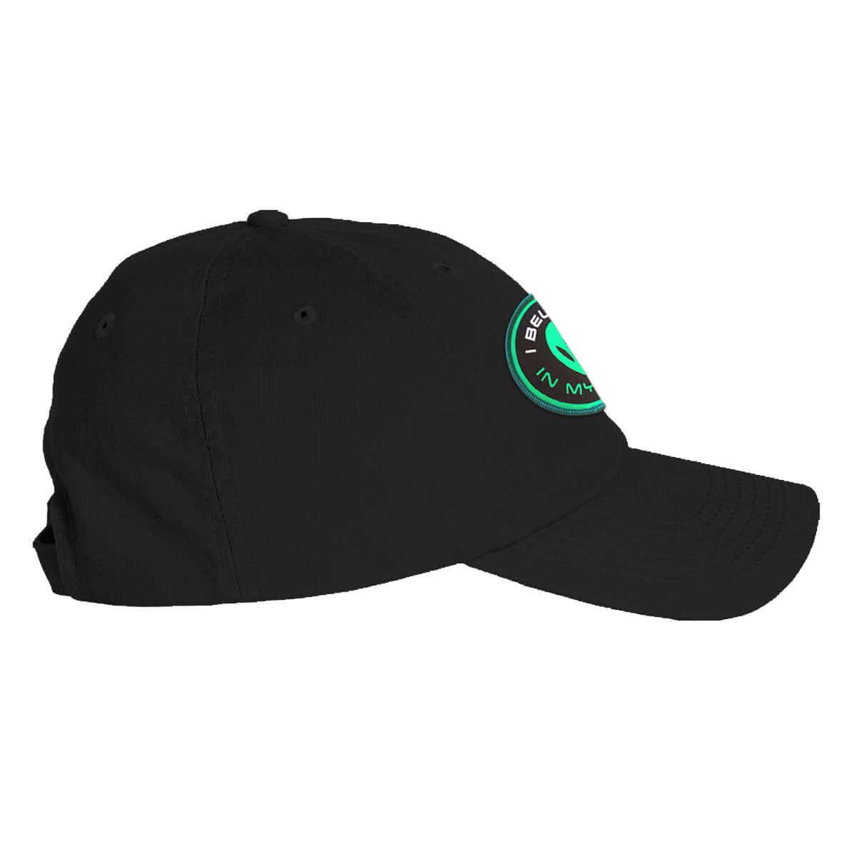 I Believe in Myself Alien Black Dad Cap - Rocket Factory Apparel