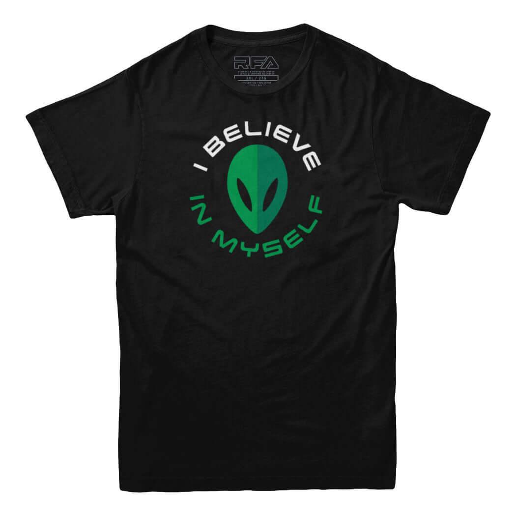 I Believe in Myself Alien T-shirt - Rocket Factory Apparel