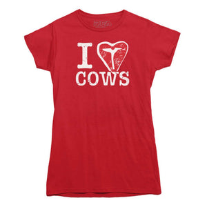 I Love Cows T-Bone T-shirt - Rocket Factory Apparel