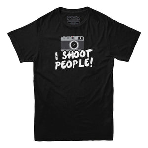 I Shoot People Photographer T-shirt - Rocket Factory Apparel