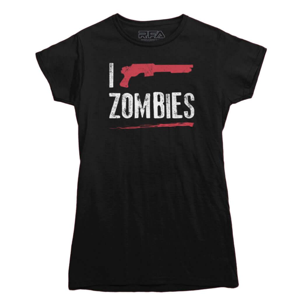 I Shoot Zombies T-shirt - Rocket Factory Apparel