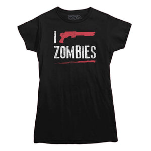 I Shoot Zombies T-shirt - Rocket Factory Apparel