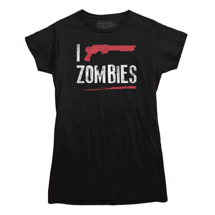 I Shoot Zombies T-shirt - Rocket Factory Apparel