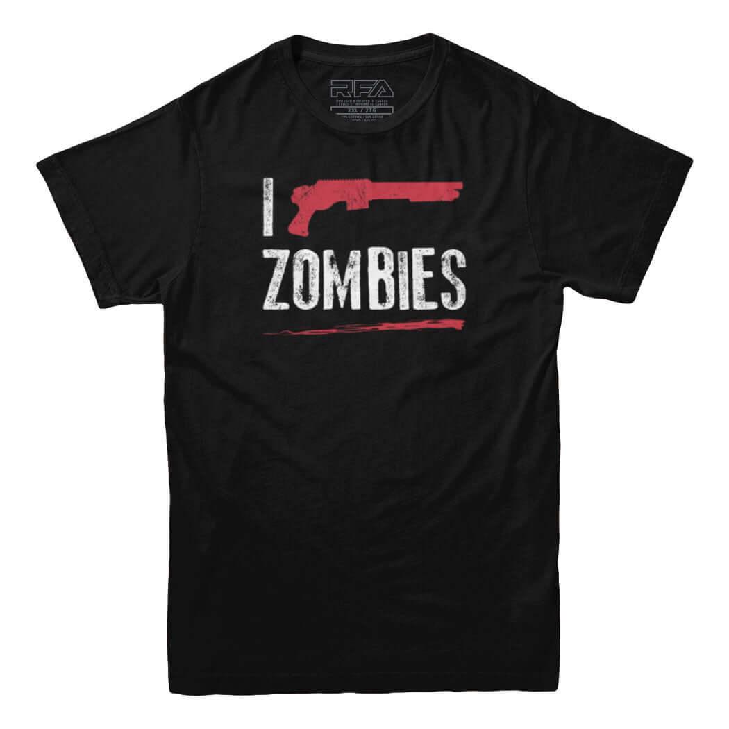 I Shoot Zombies T-shirt - Rocket Factory Apparel