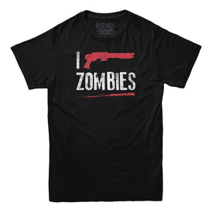 I Shoot Zombies T-shirt - Rocket Factory Apparel