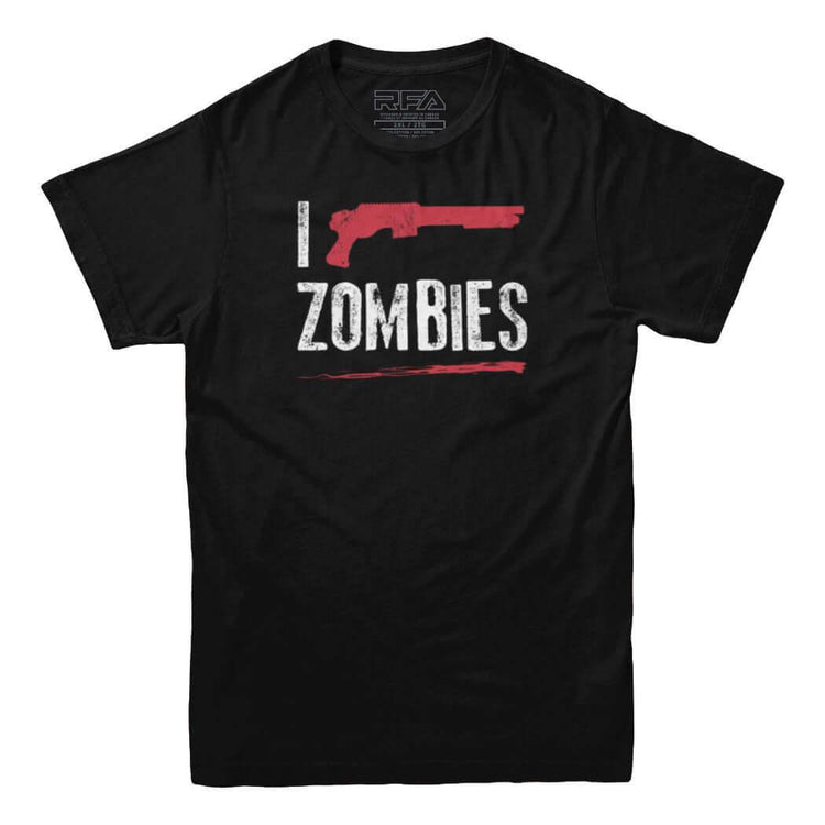 I Shoot Zombies T-shirt - Rocket Factory Apparel
