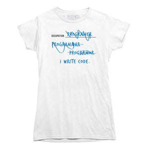 I Write Code Programmer T-shirt - Rocket Factory Apparel