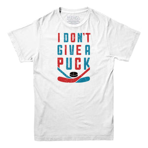 I Don't Give a Puck Hockey T-Shirt - Rocket Factory Apparel