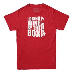 I Drink Wine By The Box T-Shirt - Rocket Factory Apparel
