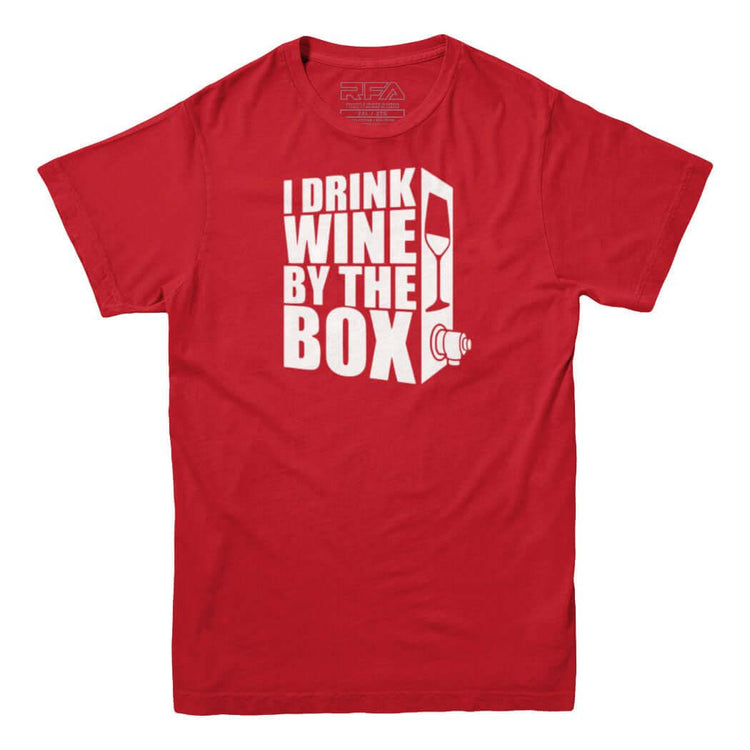 I Drink Wine By The Box T-Shirt - Rocket Factory Apparel