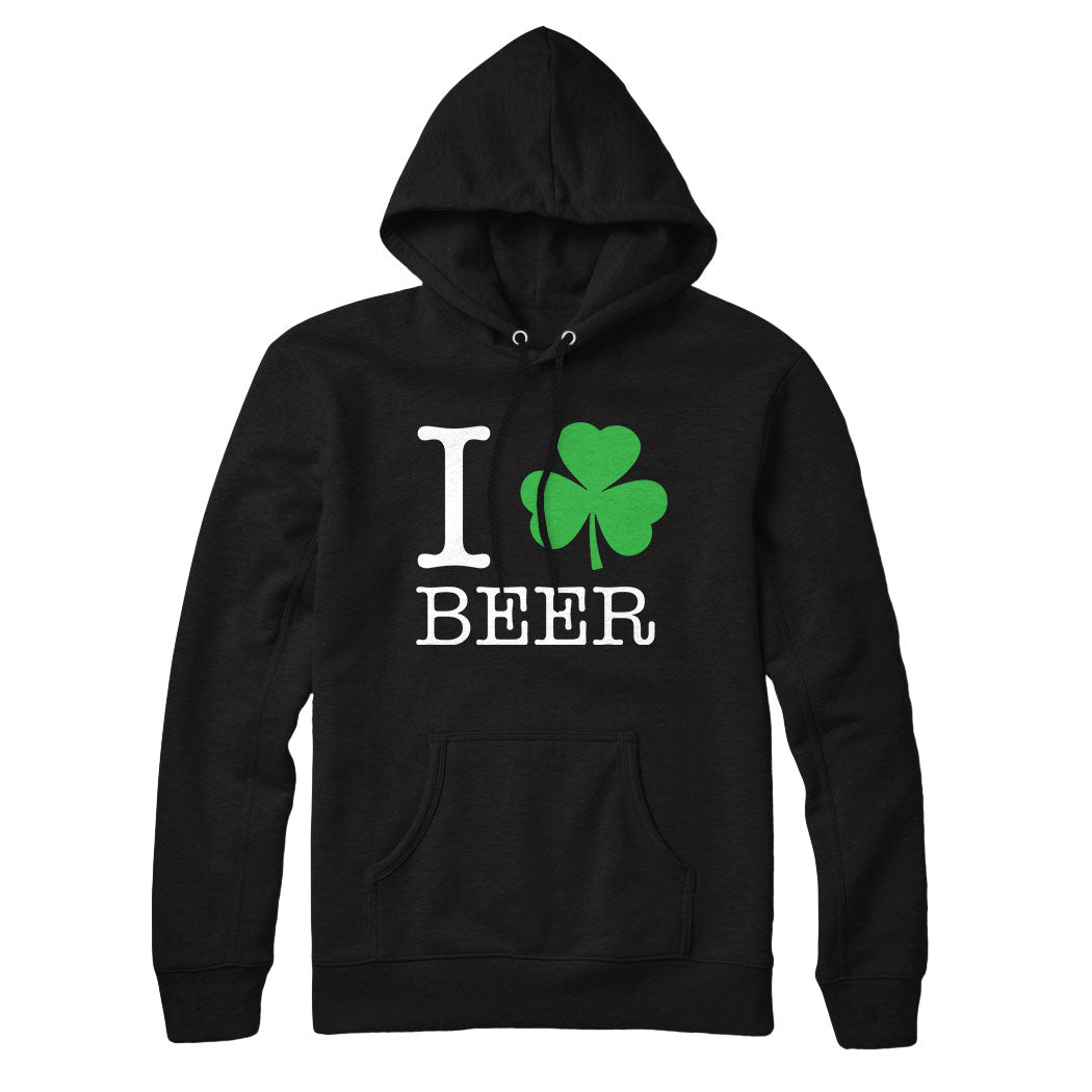 I Shamrock Beer Sweatshirt and Hoodie