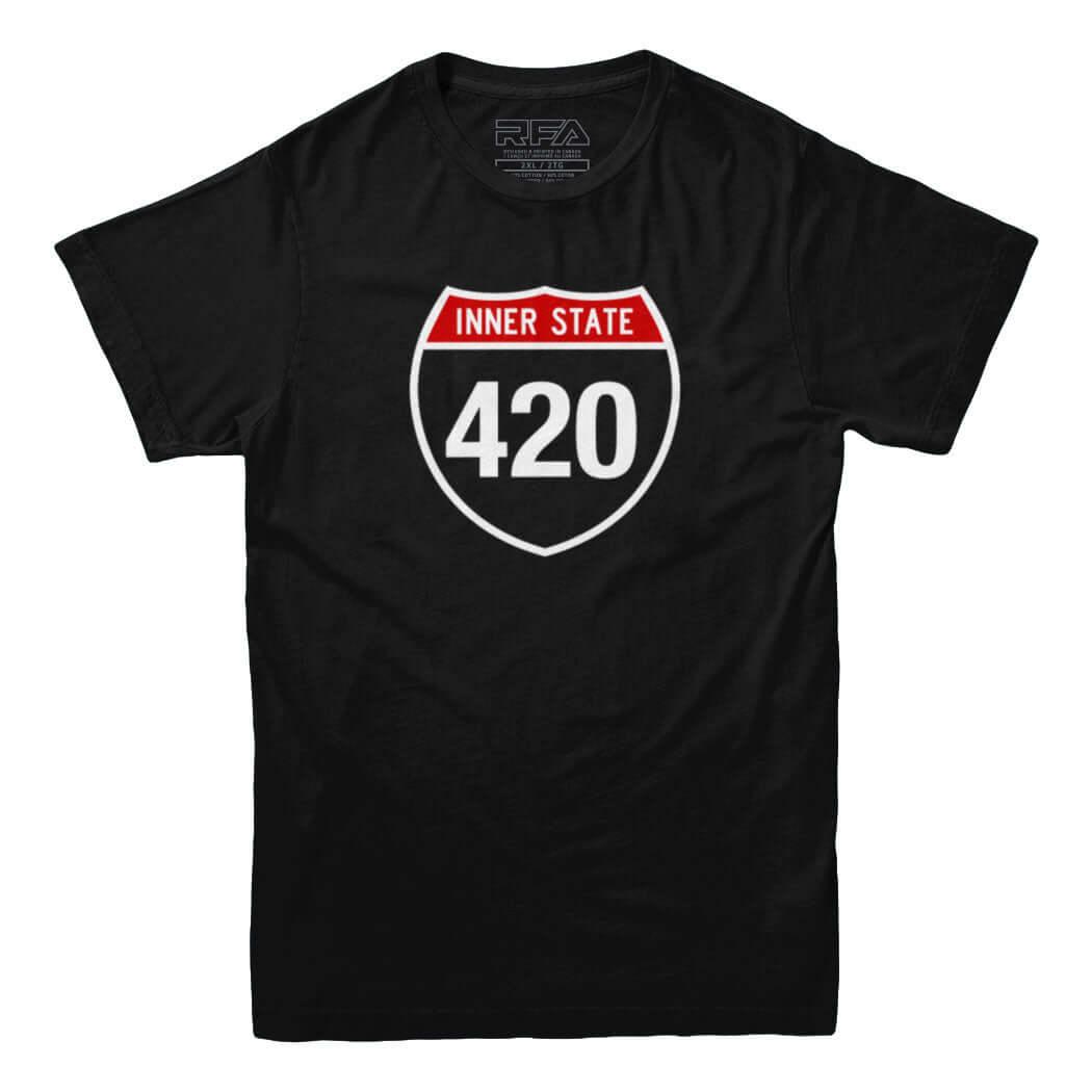 Inner State 420 T-Shirt - Rocket Factory Apparel