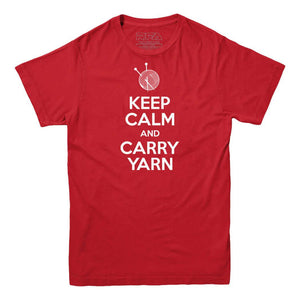 Keep Calm and Carry Yarn T-shirt - Rocket Factory Apparel