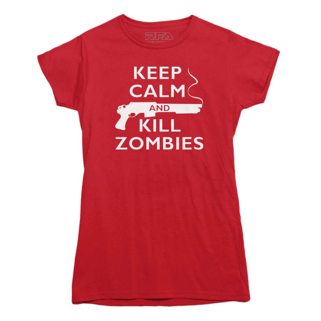 Keep Calm and Kill Zombies T-Shirt - Rocket Factory Apparel